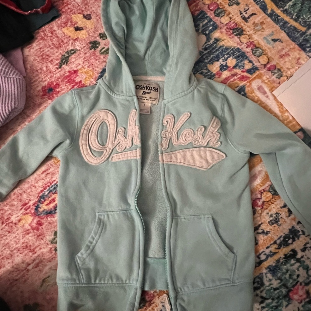 OshKosh B'gosh Kids Aqua Hoodie